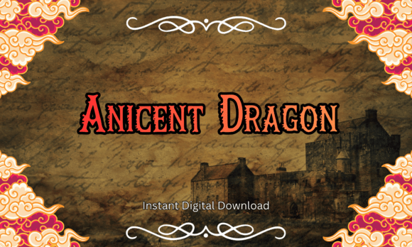 Ancient Dragon: A Bold Display Font for Fantasy Campaigns
