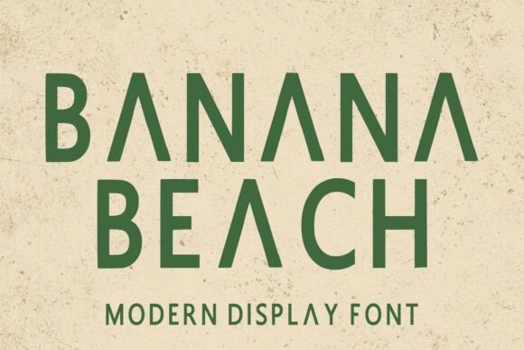 Banana Beach: Bold Display Fonts for Crafters
