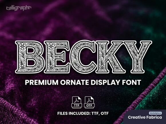 Becky Font Review for Creative Makers