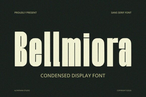 Bellmiora: A Condensed Display Font for Editorial Impact