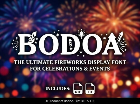 Bodoa: A Radiant Display Typeface for Web Headers
