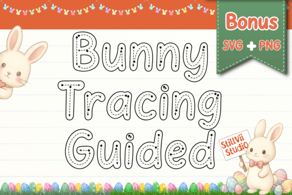 Bunny Tracing Guided Font for Branding