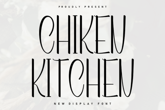 Chiken Kitchen Font for Editorial Design