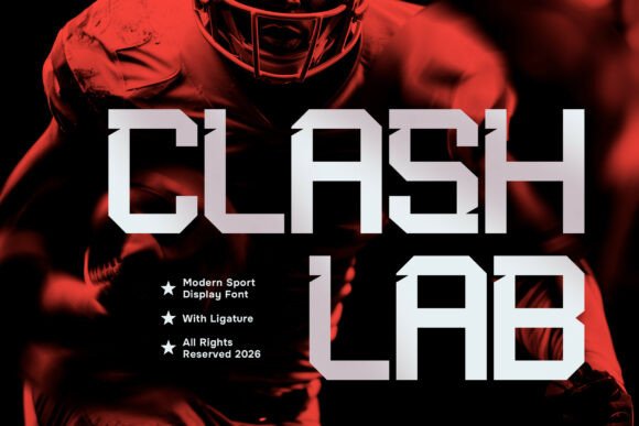 Clashlab Typeface for Bold Editorial Design