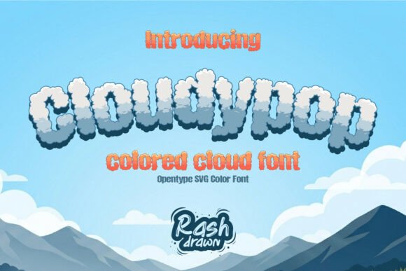Cloudypop: A Whimsical Display Font for Branding