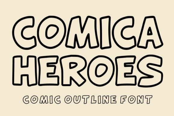 Comica Heroes: The Ultimate Comic Display Font for Crafters