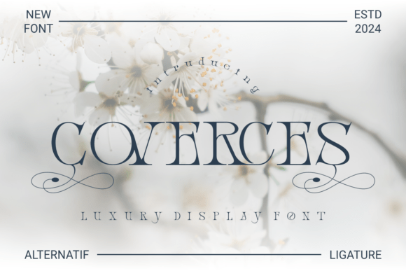 Coverces: A Luxury Display Font for Editorial Design
