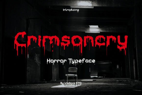 Crimsoncry: A Bold Horror Typeface for Display