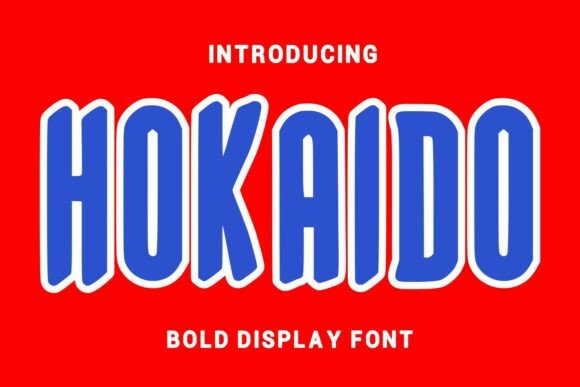 Hokaido: A Bold Display Font for Modern Editorial Design
