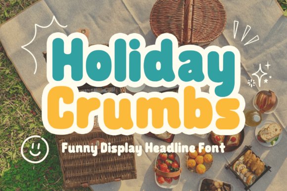 Holiday Crumbs: A Playful Display Font for Cozy Editorial Design