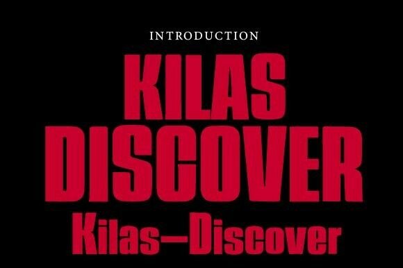 Kilas Discover: Bold Condensed Display Font for Makers