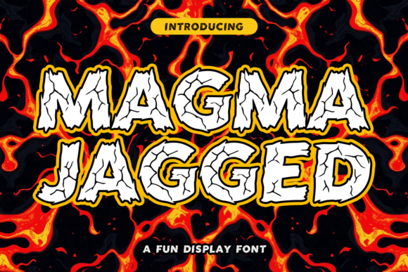Magma Jagged Font for Bold Maker Designs