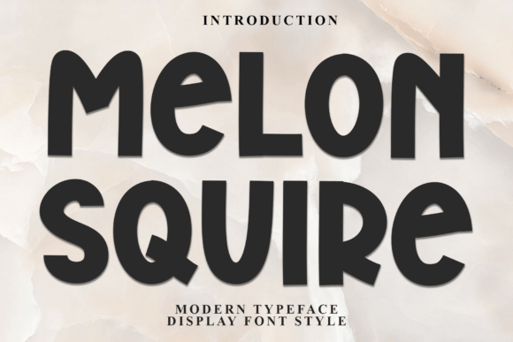 Melonsquire: The Festive Display Font for Holiday Campaigns