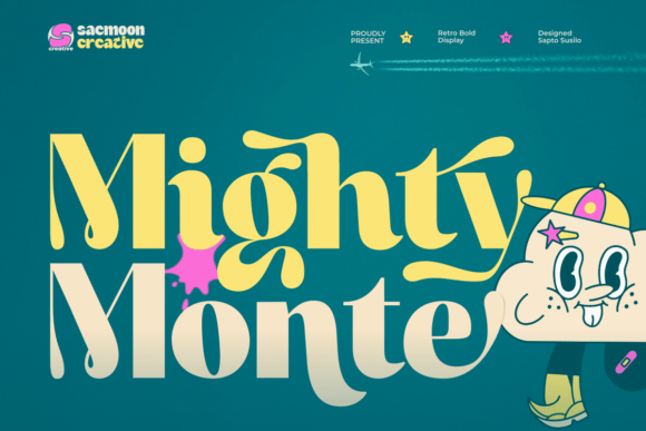 Mighty Monte: A Playful Retro Display Font for Bold Brands