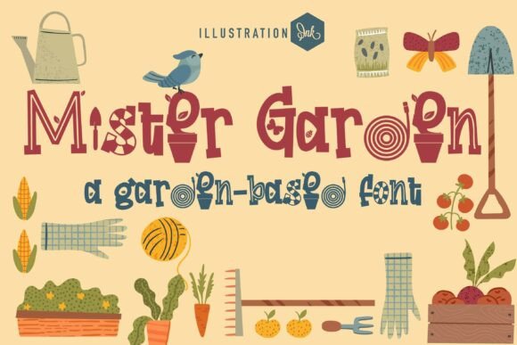 Mister Garden: A Decorative Display Font for Editorial Design