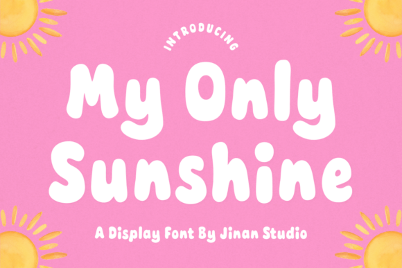 My Only Sunshine Font for Happy Craft Designs