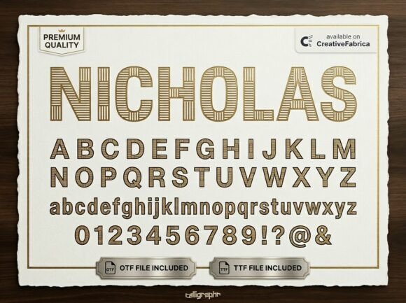 Nicholas: The Perfect Display Font for Makers