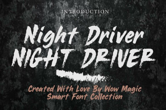 Night Driver: A Bold Display Font for Editorial Impact