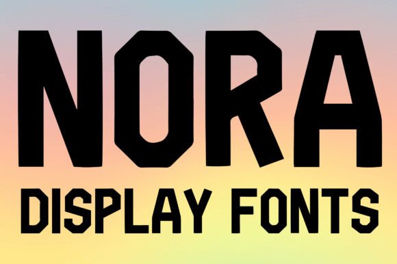Nora Display Font for Editorial Design