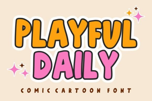 Playful Daily: A Cheerful Display Font for Creative Projects