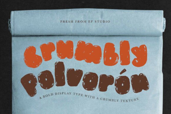 Polvorón: A Bold Chubby Typeface for Crafters