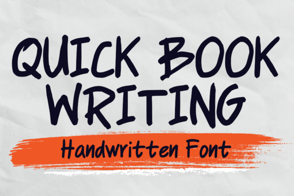 Quick Book Writing: A Playful Display Font for Editors