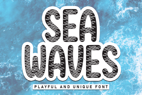 Sea Waves Typeface for Elegant Editorial Design