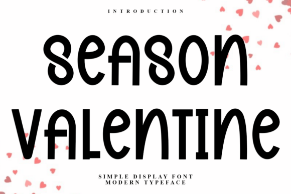 Season Valentine Font for Festive Craft Designs