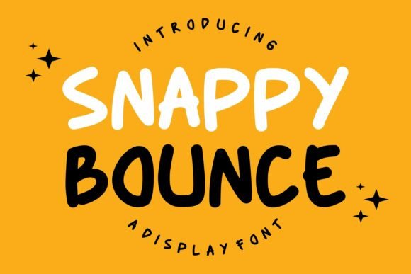 Snappy Bounce: A Playful Display Font for Joyful Brands