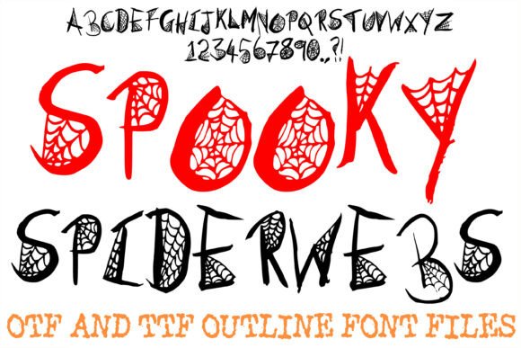 Spooky Spiderwebs Font for Branding