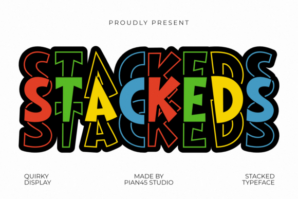 Stackeds Font Review: Bold 3D Display Type