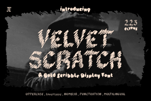 Velvet Scratch Font for Handmade Product Design