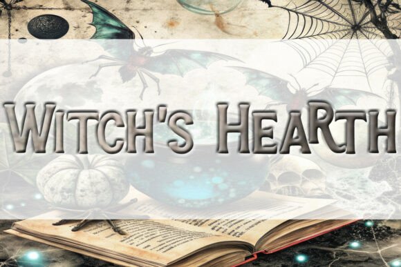 Witchs Hearth Font for Handmade Makers